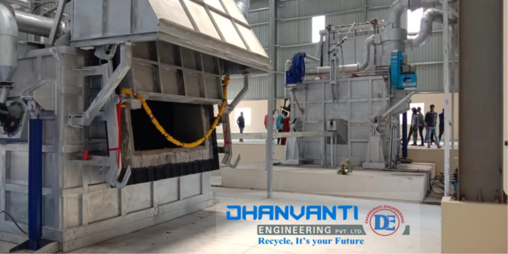 Aluminium melting furnace