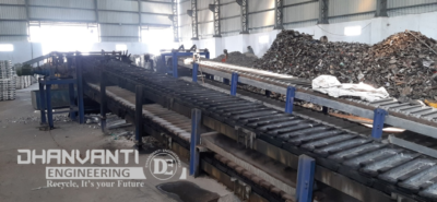 ingot conveyor for aluminium ingot casting