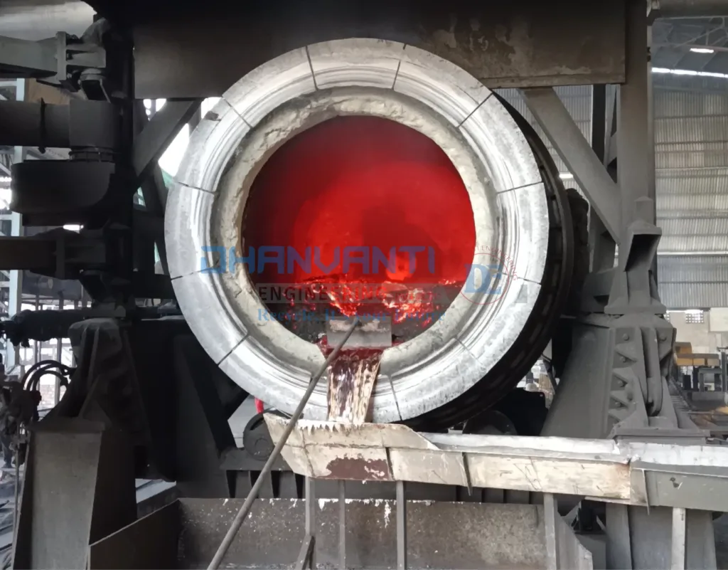 Aluminum Melting Tilting Rotary Furnace