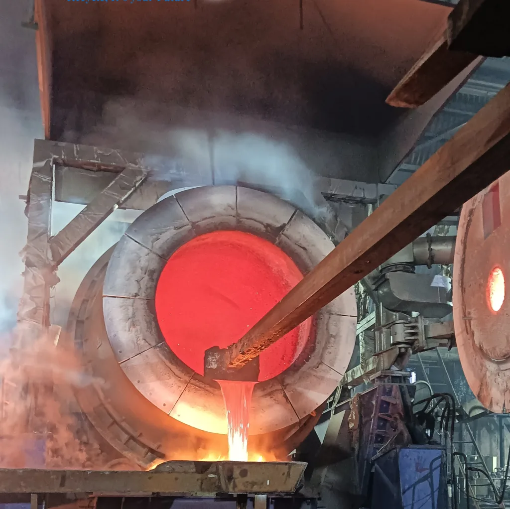 Aluminum Melting Tilting Rotary Furnace